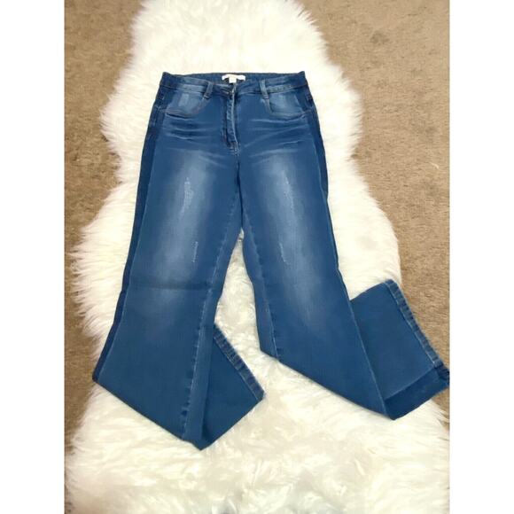 Chelsea And Violet Womens Bootcut Jeans Pockets Belt Loops High Rise Size 26 - Picture 1 of 10